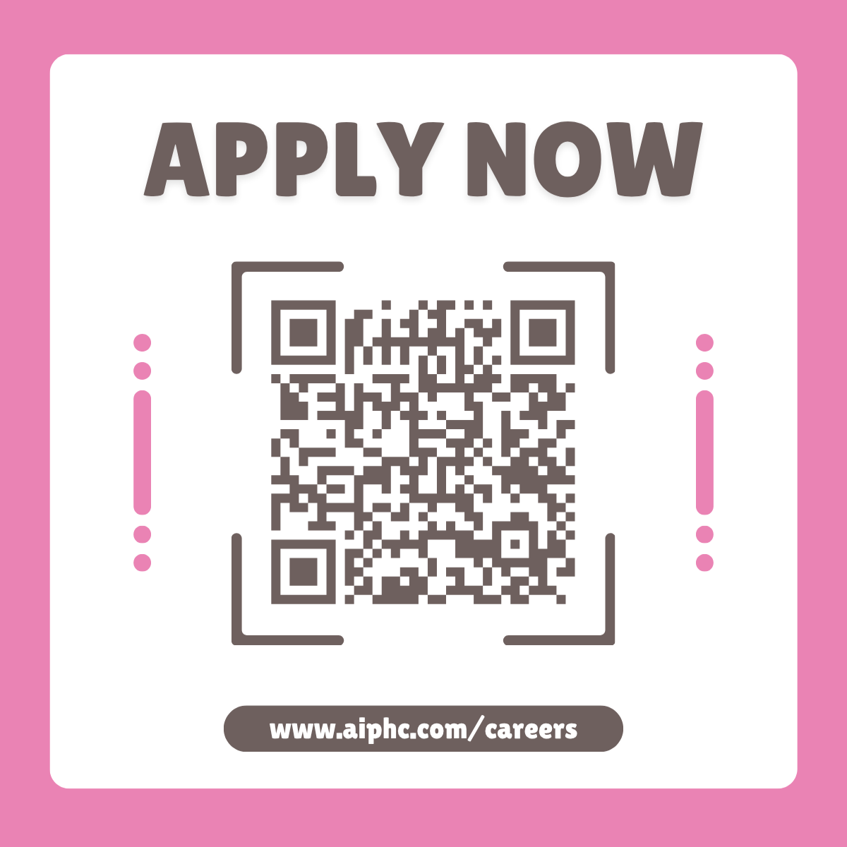 QR code to apply for caregiver positions